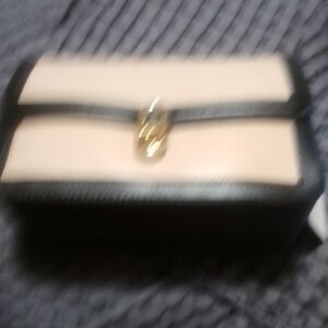 NWT Elegant Blush Lizard and Black Vegan Women's Bag